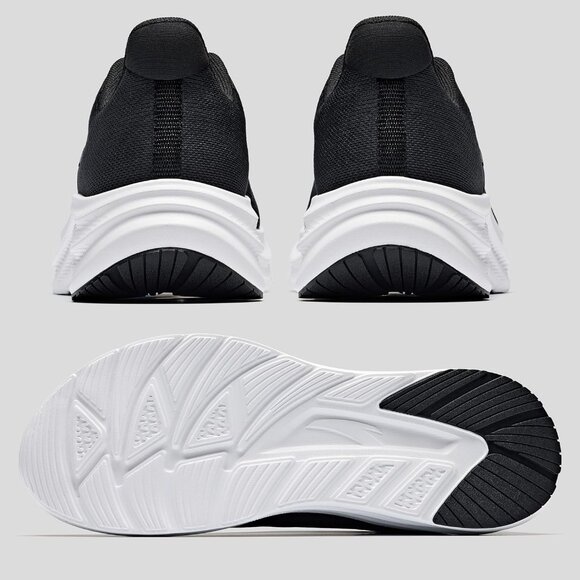 Men’s Comfortable Running Trainers Jogging Walking Athletic Black White Shoes